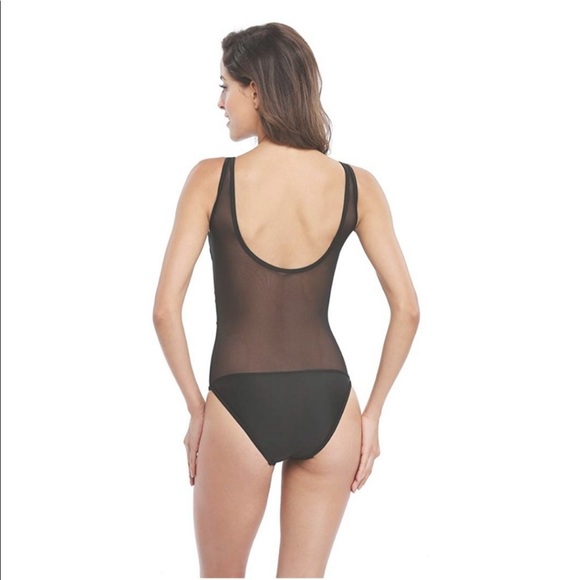 Black Mesh SwimSuit NEW - Picture 2 of 8